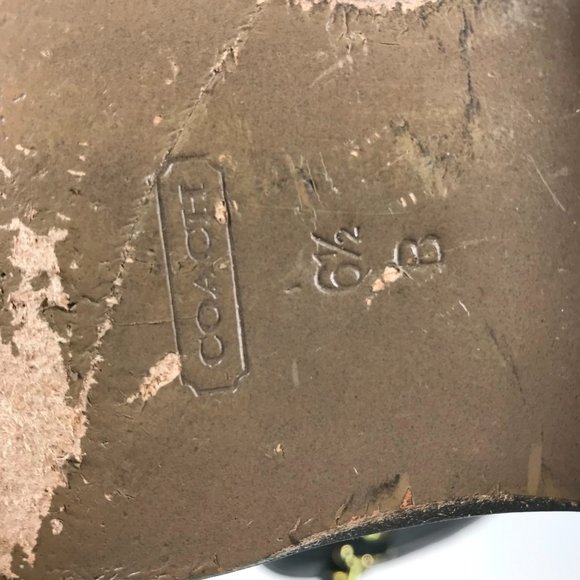 Coach Black & Gold Leather Knee High Martta Boot - Picture 12 of 15